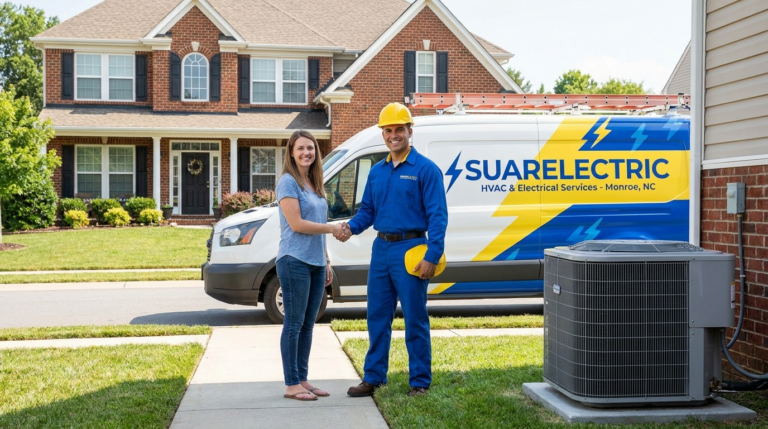Uses Signs you need and specifies urgency, directly targeting homeowners in Monroe.
