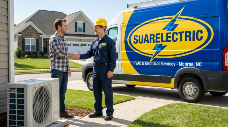 No Ducts? No Problem! Ductless Mini-Split Installation for Monroe, NC Homes (Problem: Lack of existing ductwork, belief traditional AC isn’t an option)